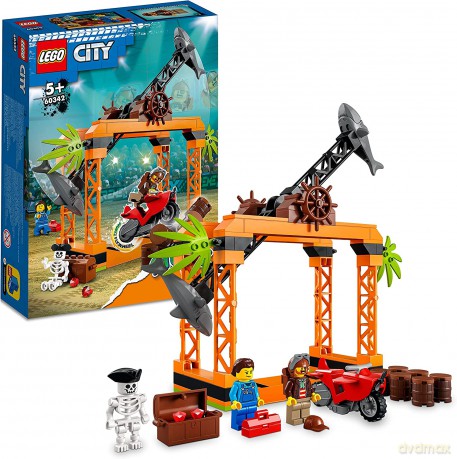 LEGO CITY Wyzwanie kaskaderskie: atak rekina (60342) [KLOCKI]