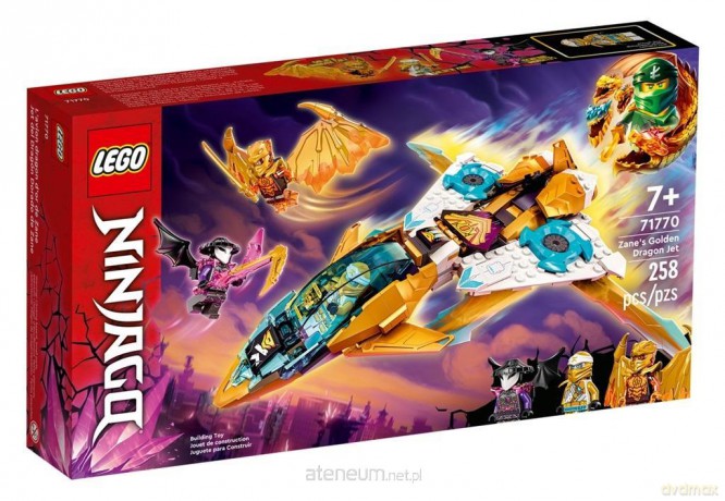 LEGO NINJAGO Złoty smoczy odrzutowiec Zane'a (71770) [KLOCKI]
