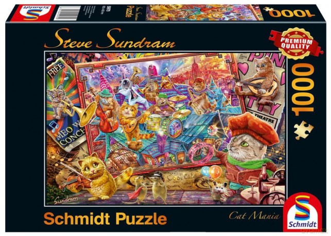 SCHMIDT PQ 1000 el. Stave Sundram Muzykalne koty [PUZZLE]