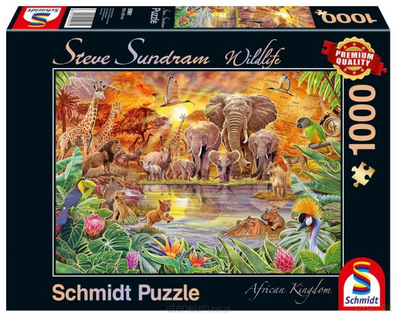 SCHMIDT PQ 1000 el. Steve Sundram Zwierzęta Afryki [PUZZLE]