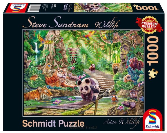SCHMIDT PQ 1000 el. Steve Sundram Zwierzęta Azji [PUZZLE]