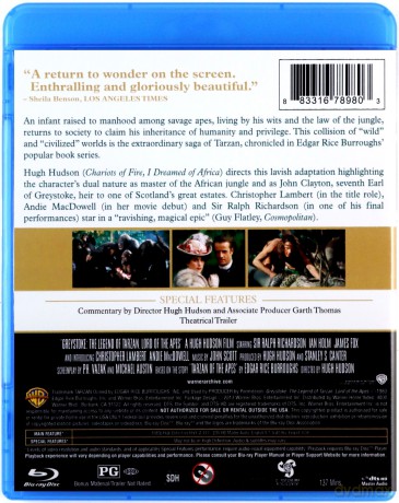 Greystoke: The Legend of Tarzan, Lord of the Apes (Greystoke: Legenda Tarzana, władcy małp) [Blu-Ray]