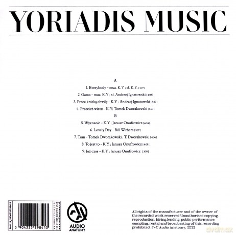 Yoriadis K Yoriadis: Music [Winyl]
