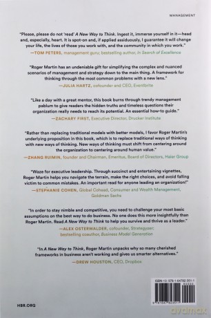 A New Way to Think: Your Guide to Superior Management Effectiveness - Roger L Martin [KSIĄŻKA]
