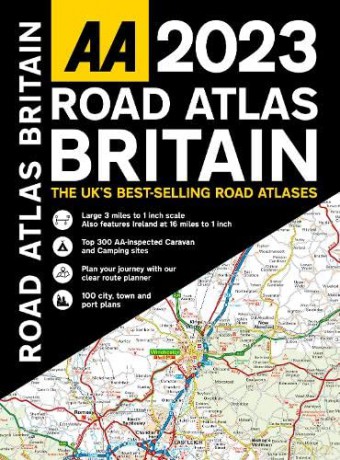 AA Road Atlas Britain 2023 Spiral Bound (AA Road Atlas Britain) (Road Atlas Great Britain 2023) Spiral-bound: Automobile Association Autoatlas [KSIĄŻKA]
