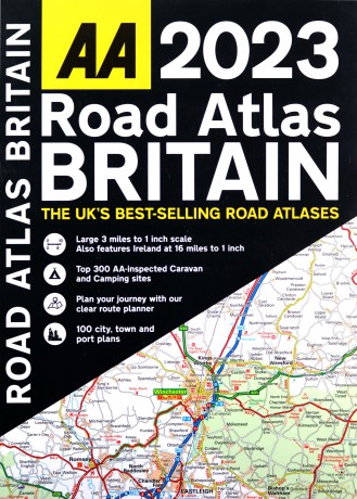 AA Road Atlas Britain 2023 Spiral Bound (AA Road Atlas Britain) (Road Atlas Great Britain 2023) Spiral-bound: Automobile Association Autoatlas [KSIĄŻKA]