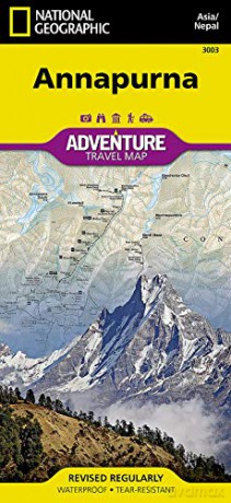 Annapurna adv. ng r/v (r) Nepal: Travel Maps International Adventure Map (National Geographic Adventure Map) [KSIĄŻKA]