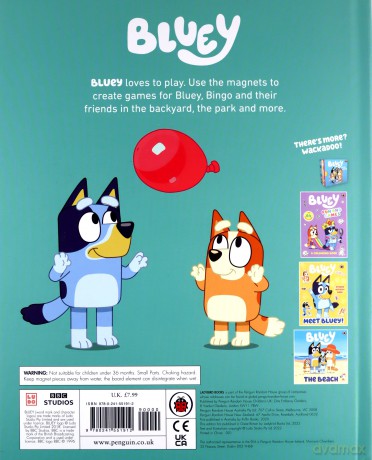 Bluey: Let's Play Outside!: Magnet Book - Bluey [KSIĄŻKA]