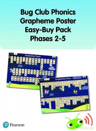Bug Club Phonics Grapheme Poster Easy-Buy Pack Phases 2-5 (Phonics Bug) [KSIĄŻKA]