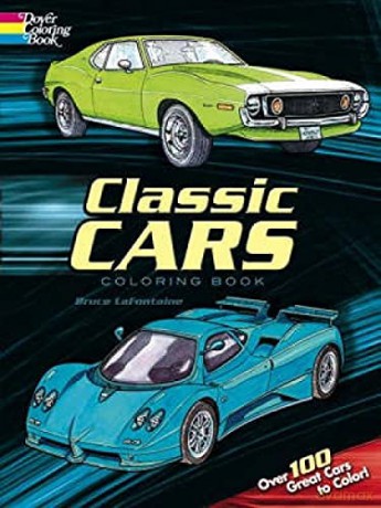 Classic Cars Coloring Book (Dover History Coloring Book) - Bruce Lafontaine [KSIĄŻKA]
