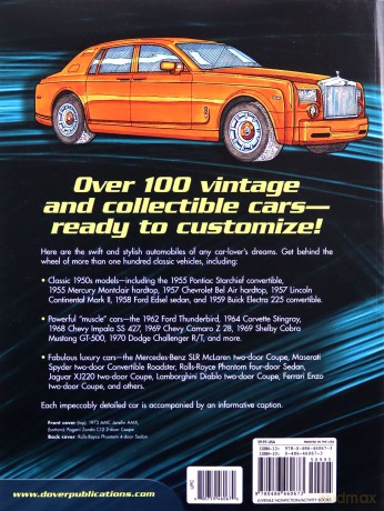 Classic Cars Coloring Book (Dover History Coloring Book) - Bruce Lafontaine [KSIĄŻKA]