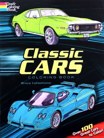 Classic Cars Coloring Book (Dover History Coloring Book) - Bruce Lafontaine [KSIĄŻKA]