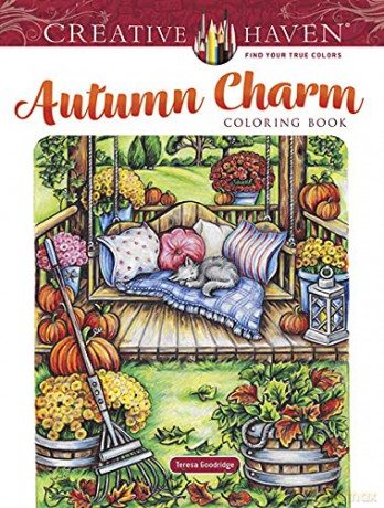 Creative Haven Autumn Charm Coloring Book - Teresa Goodridge [KSIĄŻKA]