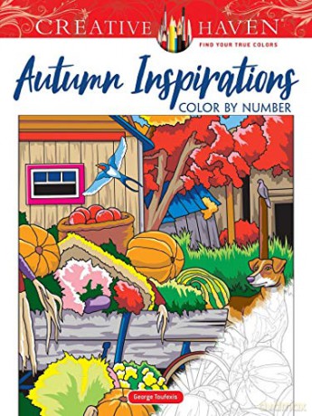Creative Haven Autumn Inspirations Color by Number - George Toufexis [KSIĄŻKA]