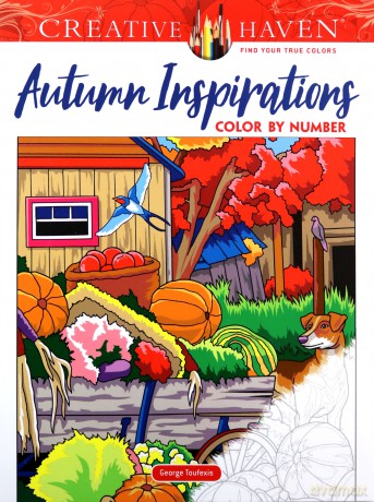 Creative Haven Autumn Inspirations Color by Number - George Toufexis [KSIĄŻKA]