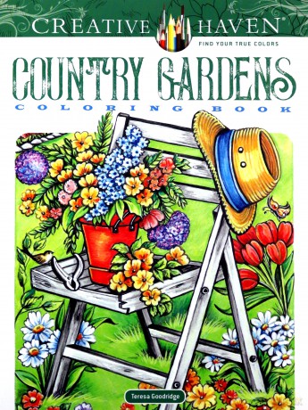 Creative Haven Country Gardens Coloring Book - Teresa Goodridge [KSIĄŻKA]