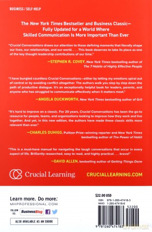 Crucial Conversations: Tools for Talking When Stakes are High, Third Edition [KSIĄŻKA]