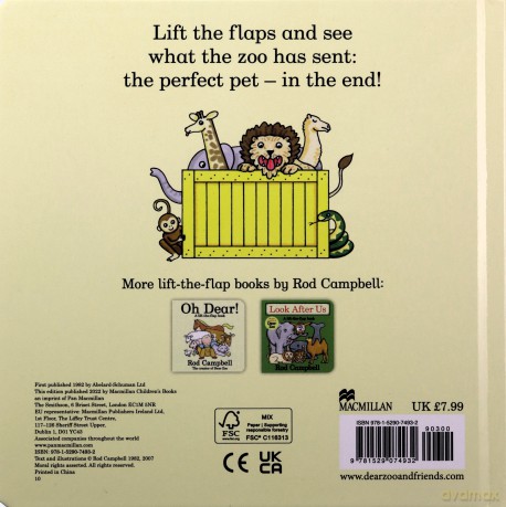 Dear Zoo: Lift the Flap 40th Anniversary Edition - Rod Campbell [KSIĄŻKA]