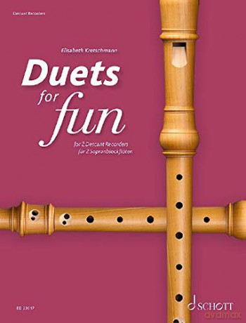 Duets for fun: Descant Recorder: Easy pieces to play together - Elisabe Kretschmann [KSIĄŻKA]