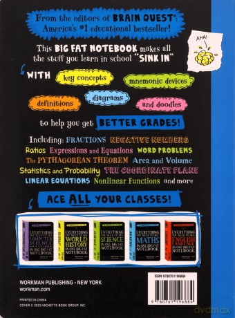 Everything You Need to Ace Maths in One Big Fat Notebook: The Complete School Study Guide: 1 (Big Fat Notebooks) - Workman Publishing [KSIĄŻKA]