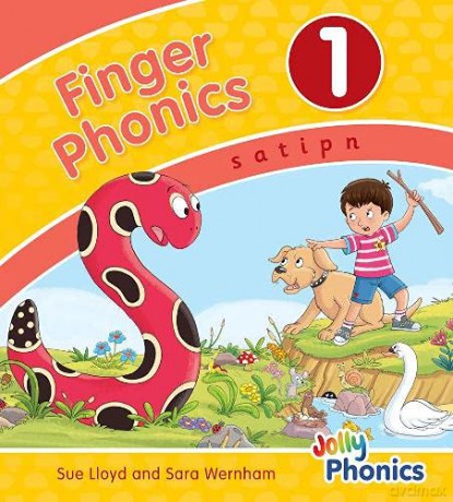 Finger Phonics Book 1: in Precursive Letters (British English edition) (Jolly Phonics: Finger Phonics) - Sue Lloyd [KSIĄŻKA]