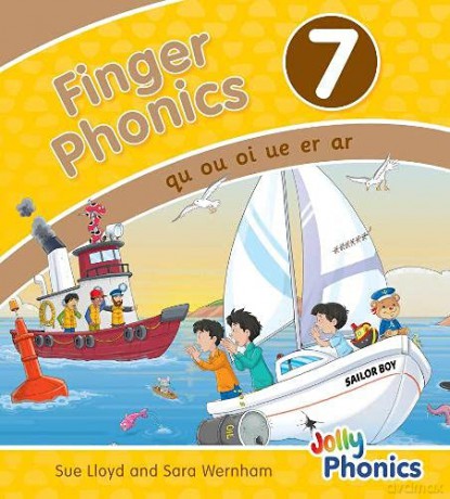 Finger Phonics Book 7: in Precursive Letters (British English edition) (Jolly Phonics: Finger Phonics) - Sue Lloyd [KSIĄŻKA]