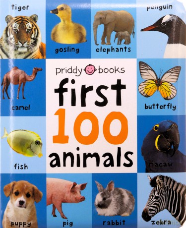 First 100 Animals (UK EDITION) (First 100 Soft to Touch Board Books) [KSIĄŻKA]