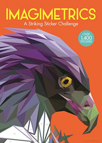 Imagimetrics: A Striking Sticker Challenge (Sticker by Number Geometric Puzzles) - Max Jackson [KSIĄŻKA]