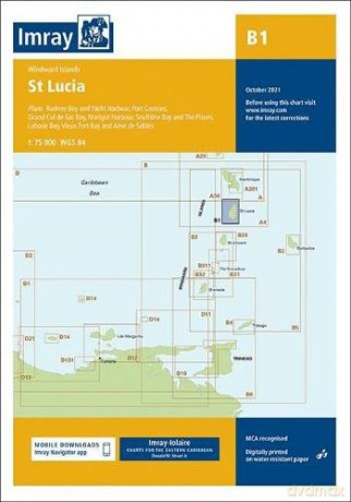 Imray Chart B1: St Lucia (B Charts) [KSIĄŻKA]