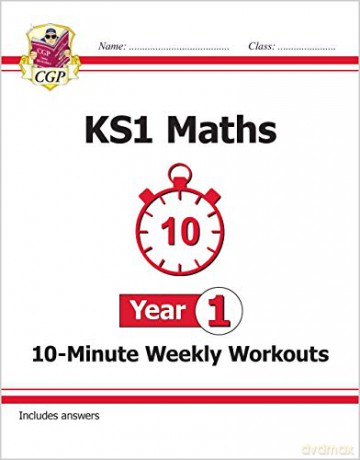 KS1 Maths 10-Minute Weekly Workouts - Year 1: perfect for catch-up and learning at home (CGP KS1 Maths) [KSIĄŻKA]