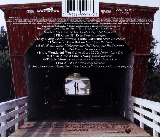 The Bridges Of Madison County soundtrack (Co Się Wydarzyło w Madison County) [CD]