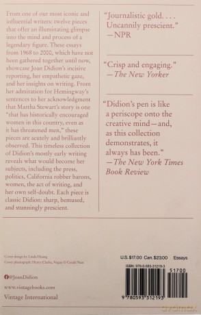 Let Me Tell You What I Mean (Vintage International) - Joan Didion [KSIĄŻKA]