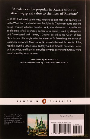 Letters from Russia - Astolphe De Custine [KSIĄŻKA]