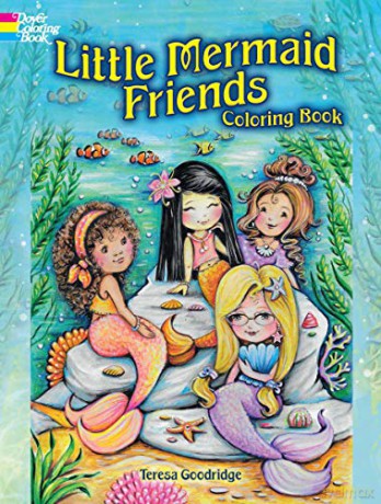Little Mermaid Friends Coloring Book (Dover Coloring Book) - Teresa Goodridge [KSIĄŻKA]