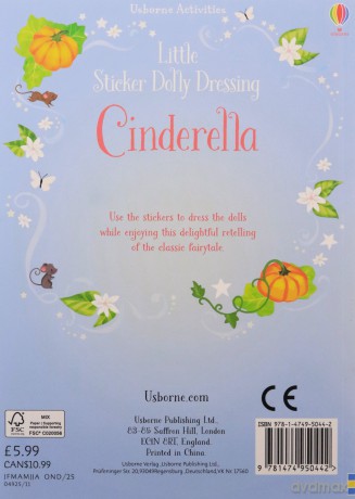 Little Sticker Dolly Dressing Fairytales Cinderella - Fiona Watt [KSIĄŻKA]