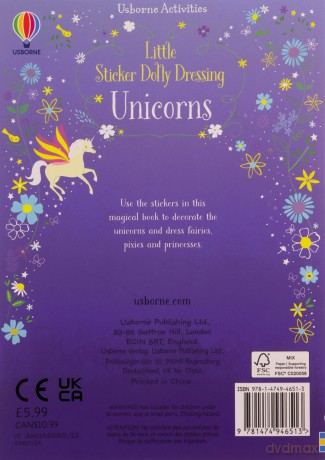 Little Sticker Dolly Dressing Unicorns - Fiona Watt [KSIĄŻKA]