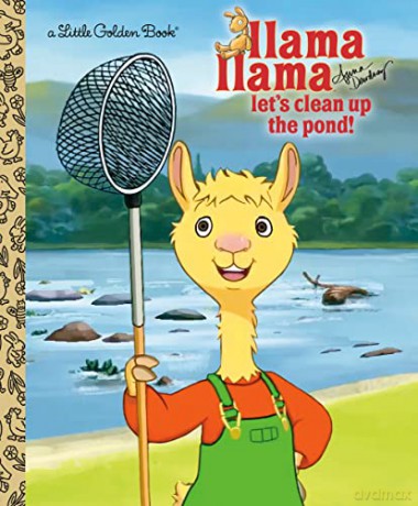 Llama Llama Let's Clean Up the Pond! (Little Golden Book) - Anna Dewdney [KSIĄŻKA]
