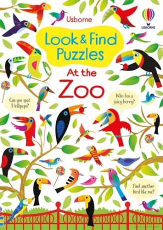 Look and Find Puzzles: At the Zoo - Kirsteen Robson [KSIĄŻKA]