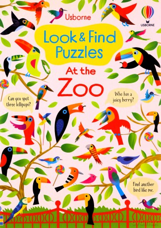 Look and Find Puzzles: At the Zoo - Kirsteen Robson [KSIĄŻKA]