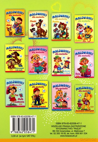 Malowanki Dla Malucha Smakołyki Zwierzątek [KSIĄŻKA]