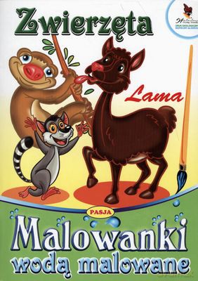 Zwierzęta Lama Malowanki Wodą Malowane [KSIĄŻKA]