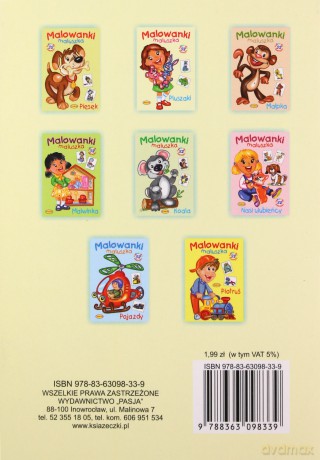 Malowanki Maluszka Pluszaki [KSIĄŻKA]