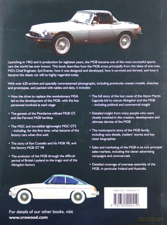 MGB - The superlative MG: Including MGC and MGB V8 (The Crowood Autoclassics) - David Knowles [KSIĄŻKA]
