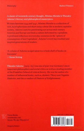 Minima Moralia: Reflections from Damaged Life (Radical Thinkers) - Theodor Adorno [KSIĄŻKA]
