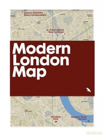 Modern London Map: Guide to Modern Architecture in London - Blue Crow Media [KSIĄŻKA]