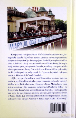 Jasnogórska Matka I Królowa - Jan Paweł Ii [KSIĄŻKA]
