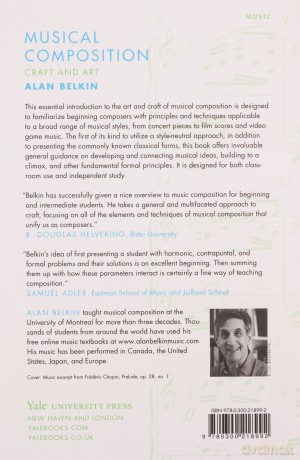 Musical Composition: Craft and Art - Alan Belkin [KSIĄŻKA]
