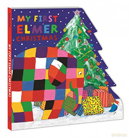 My First Elmer Christmas: Shaped Board Book (Elmer Shaped Board Books) - David Mckee [KSIĄŻKA]