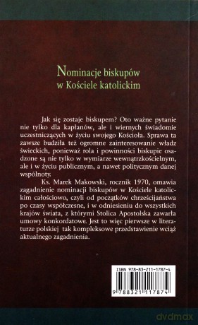 Nominacje Biskupów W Kościele Katolickim - Ks. Marek Makowski [KSIĄŻKA]