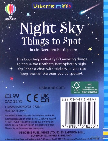 Night Sky Things to Spot (Usborne Minis) - Sam Smith [KSIĄŻKA]